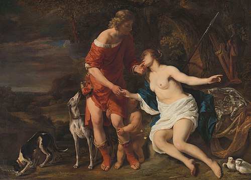 Vénus et Adonis, 1658, Ferdinand Bol