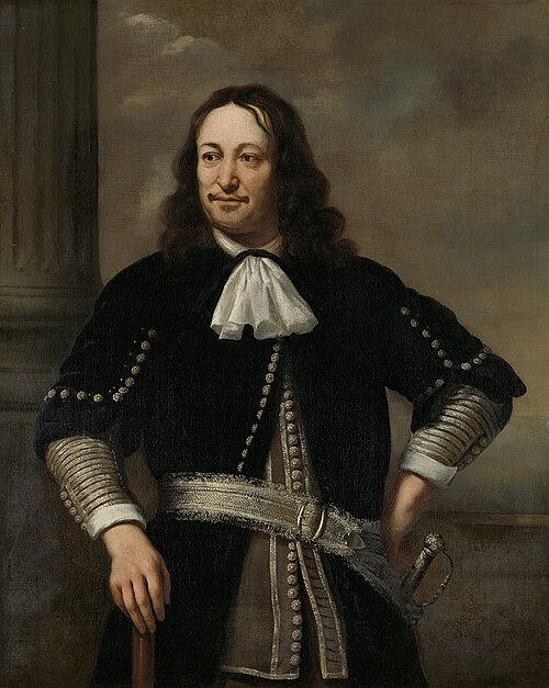 Portrait of a man, possibly Aert van Nes (1626-1693), 1667, Ferdinand Bol