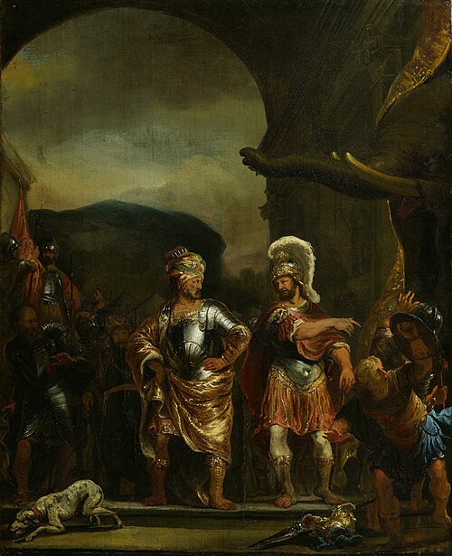 The calm Fabricius in the army camp of Pyrrhus, 1655, Ferdinand Bol