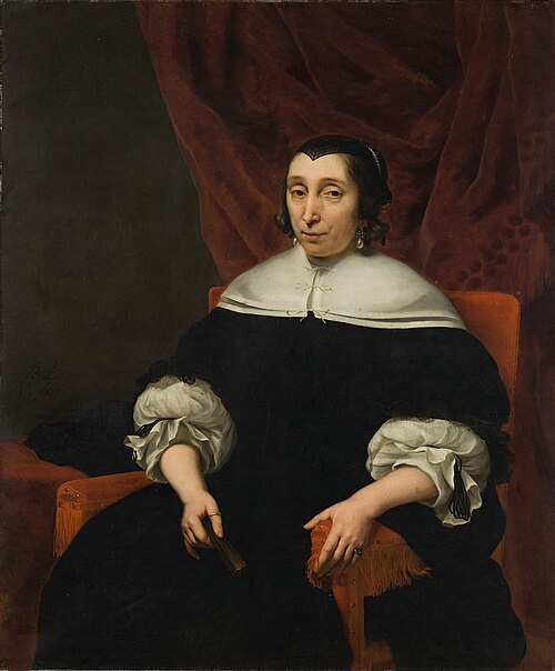 Portrait of Elisabeth van der Voorde (1611-1677), 1667, Ferdinand Bol