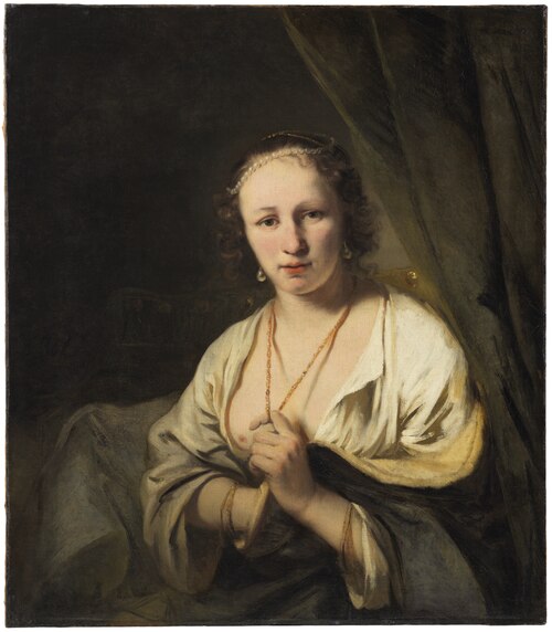 Women with Pearls in her Hair, 1650, Ferdinand Bol