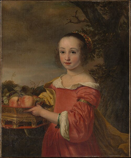 Petronella Elias (1648–1667) with a Basket of Fruit, 1657, Ferdinand Bol