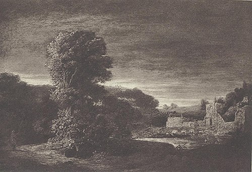 Wooded Landscape with a Ruin, 1650, Ferdinand Bol