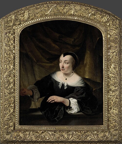 Portret van Elisabeth Dell, 1653, Ferdinand Bol