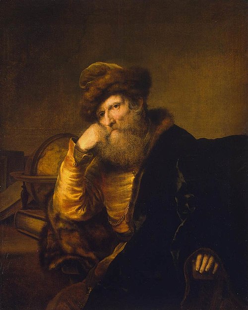Portrait of a Scholar Sitting at the Table, 1650, Ferdinand Bol