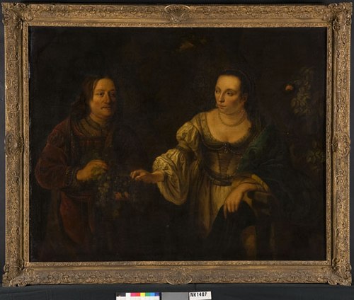 Portrait of a Man and a Woman in a Landscape, 1655, Ferdinand Bol