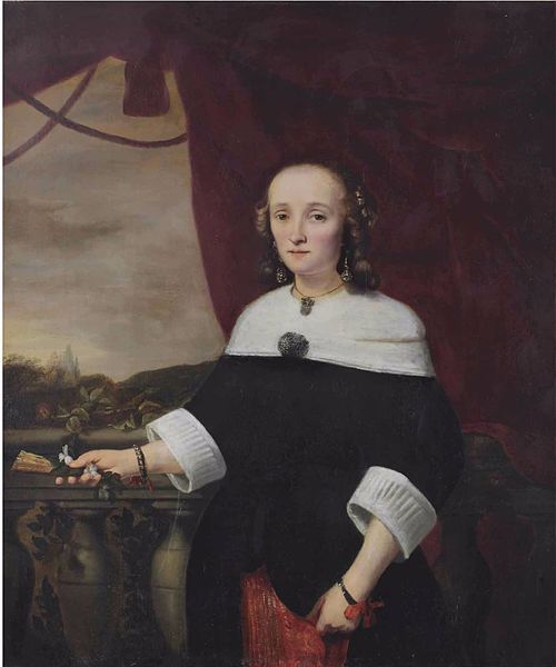 Portrait of Anna Maria van Nutt, 1658, Ferdinand Bol