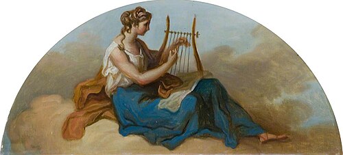 Female Figure with a Lyre, , Antonio Zucchi