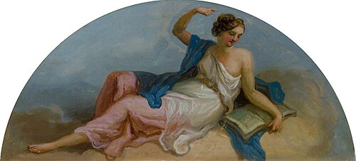 Female Figure with a Book, Gesturing, , Antonio Zucchi