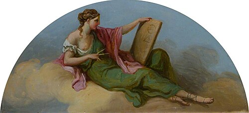 Female Figure with Compasses and a Tablet, , Antonio Zucchi