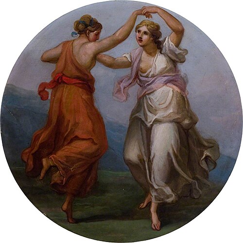 Two Figures Dancing, , Antonio Zucchi