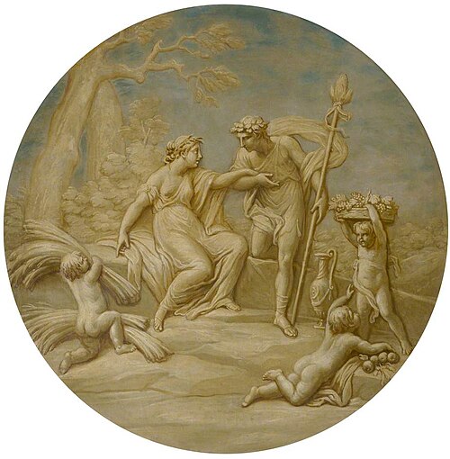 Bacchus and Ceres, 1773, Antonio Zucchi