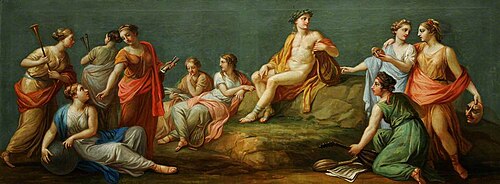 Apollo and the Muses, 1767, Antonio Zucchi