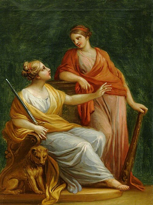 Justice and Strength (Fortitude), 1767, Antonio Zucchi