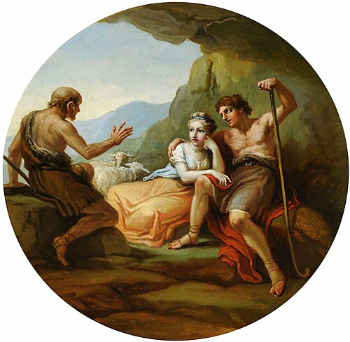 Philetus explaining Love to Daphnis and Chloe, 1776, Antonio Zucchi