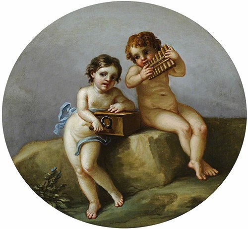 Putti making Music, 1770, Antonio Zucchi