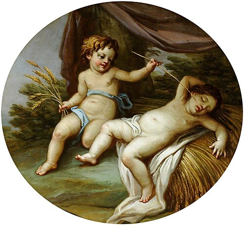 A Putto being woken from Sleep, 1770, Antonio Zucchi
