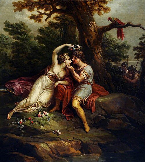 Rinaldo and Armida, 1773, Antonio Zucchi