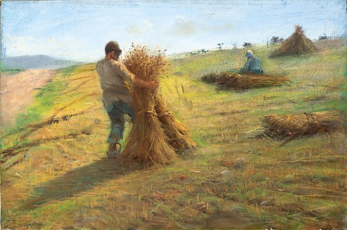 Grain Harvest, 1912, Federico Rossano