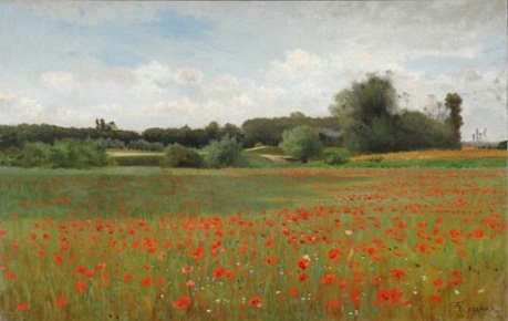Campo di papaveri, 1875, Federico Rossano