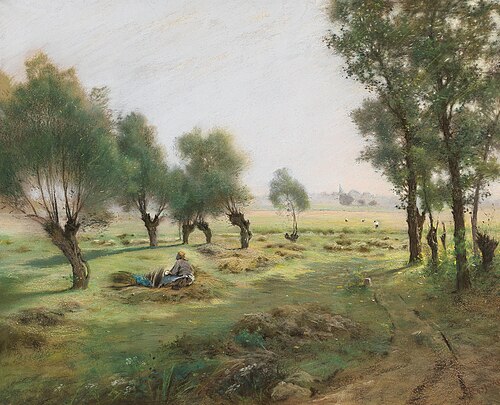 The hay harvest, 1912, Federico Rossano
