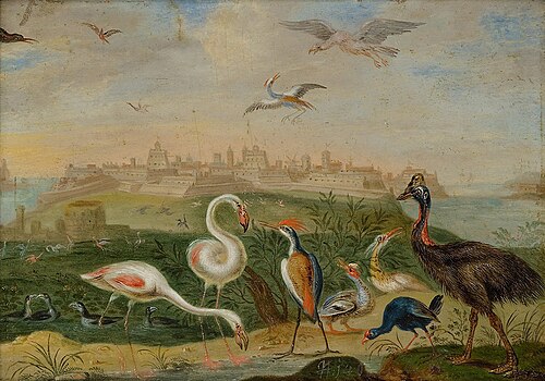 Ansichten aus den vier Weltteilen mit Szenen von Tieren: Malta, , Ferdinand van Kessel the Elder