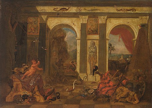 Allegory of Africa, 1690, Ferdinand van Kessel the Elder