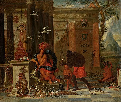 Amerika, 1691, Ferdinand van Kessel the Elder