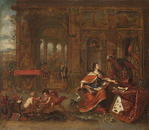 Allegory of Asia, 1650, Ferdinand van Kessel the Elder