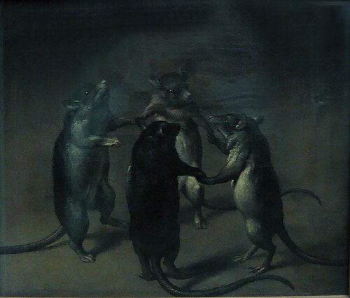 The Dance of the Rats, 1690, Ferdinand van Kessel the Elder