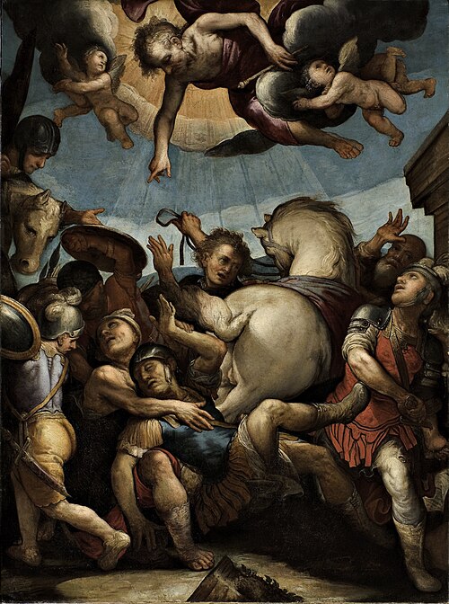 The conversion of St Paul, 1625, Ferraù Fenzoni