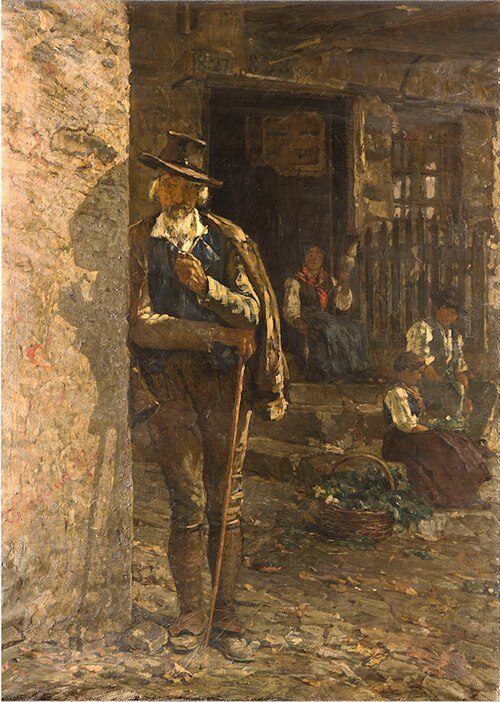 Tipi di una famiglia di contadini nel Veneto), 1885, Filippo Carcano