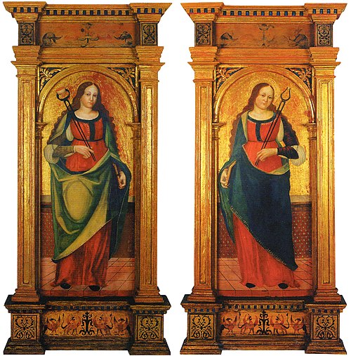 Saintes Agathe et Apolline, 1500, Floriano Ferramola