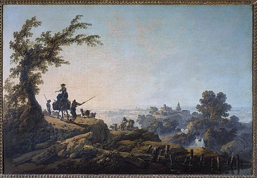 Paysage animé, 1785, Jean Pillement