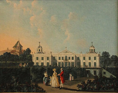 Vue des jardins de Benfica, 1785, Jean Pillement