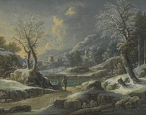 Winterlandschaft, 1752, Johann Christoph von Bemmel