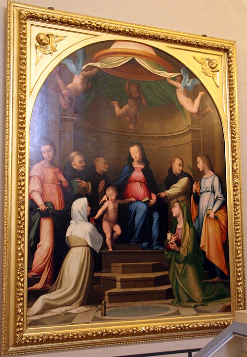 matrimonio mistico di s. caterina e santi, 1526, Fra Paolino da Pistoia