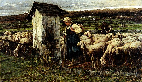 Le troupeau, 1891, Francesco Filippini