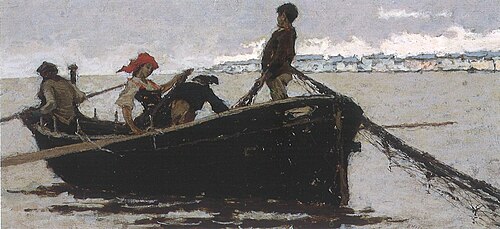Pescatori napoletani, 1881, Francesco Filippini