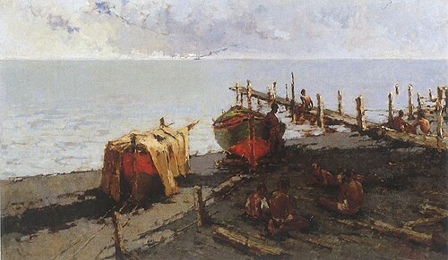 Marina di Napoli (Filippini), 1881, Francesco Filippini