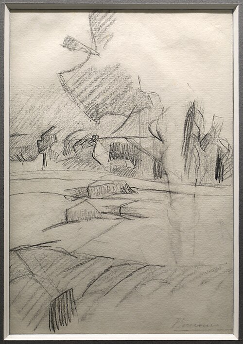 Landscape with houses (Filippini), 1879, Francesco Filippini