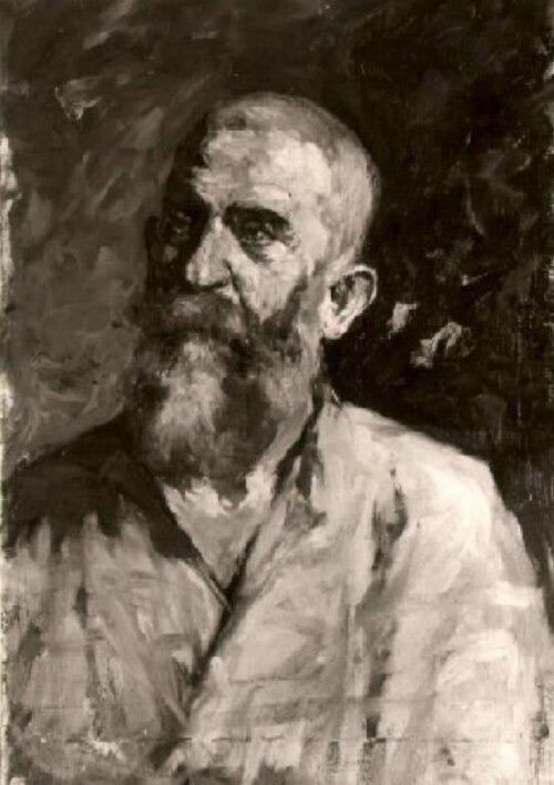 Figura di vecchio con barba, , Francesco Filippini