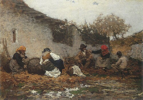 Raccolta delle Castagne (Filippini), 1887, Francesco Filippini
