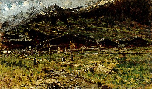 Baite con figure, 1890, Francesco Filippini