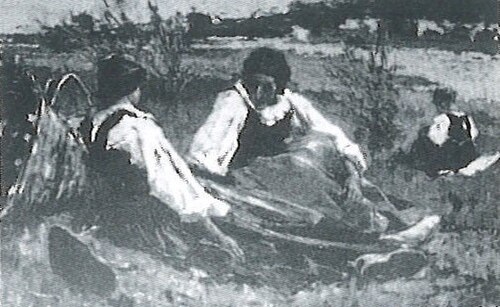 Siesta on the fields, 1887, Francesco Filippini