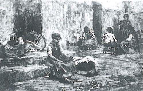 Rustic courtyard (Filippini), 1892, Francesco Filippini