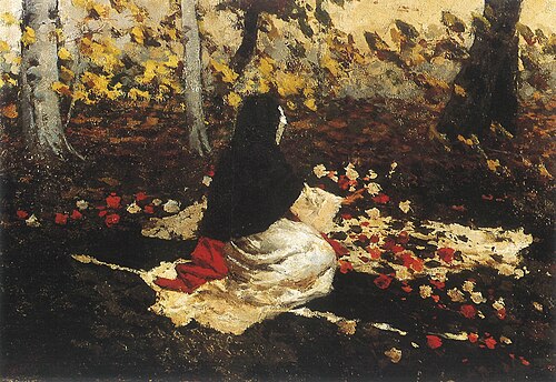 Donna con fiori (Filippini), , Francesco Filippini