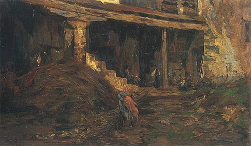 Rustic Courtyard, 1892, Francesco Filippini
