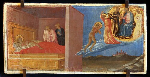 Le Songe de saint Jérôme (élément de la prédelle du Retable Rinieri), 1430, Francesco di Antonio di Bartol