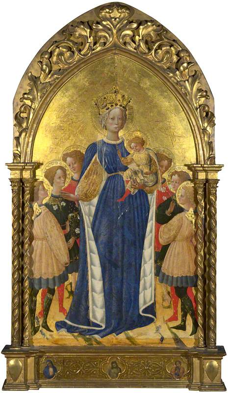 The Virgin and Child with Six Angels and Two Cherubim, 1445, Francesco di Antonio di Bartol